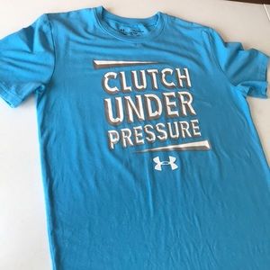 Under Armour youth XL blue short sleeve